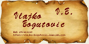 Vlajko Bogutović vizit kartica